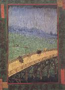 Vincent Van Gogh Japonaiserie:Bridge in the Rain (nn04) Germany oil painting artist